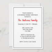 Invitation Cheval vintage debout (Dos)