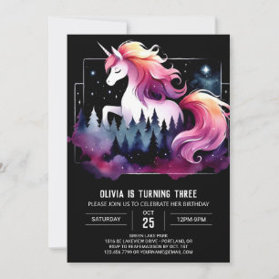 Invitation Cheval Whimsical doux Anniversaire