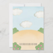 Invitation Chevalier et princesse Anniversaire Fête Invitatio (Dos)