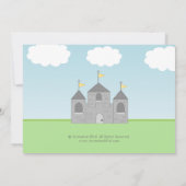 Invitation Chevalier et princesse Twins Joint Party (Dos)