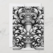 Invitation Chevalier vintage & Belle Mariage Maiden (Dos)