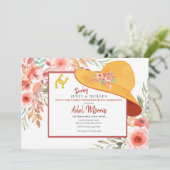 Invitation Chevaux casquette et fleurs Debby-Theme Anniversai (Debout devant)