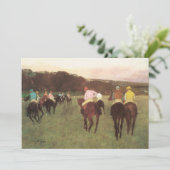 Invitation Chevaux de course à Longchamp par Edgar Degas (Debout devant)