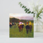 Invitation Chevaux de course Edgar Degas à Longchamp (Debout devant)