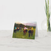 Invitation Chevaux de course Edgar Degas à Longchamp (Dos)