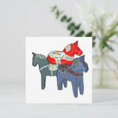 Invitation Chevaux de Dala (Debout devant)