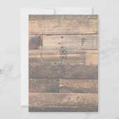 Invitation Chevaux de pays Sepia Mariage (Dos)