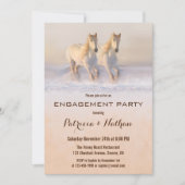 Invitation Chevaux d'hiver dans la participation à la neige I (Devant)