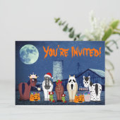 Invitation Chevaux mignons en costumes ~ Horse Halloween Part (Debout devant)