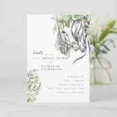 Invitation Chevaux rustiques Nuzzer Fête des mariées neutre (Debout devant)