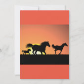 Invitation Chevaux sauvages (Devant)