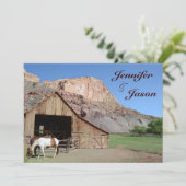 Invitation Chevaux stables de grange de pays épousant des (Debout devant)