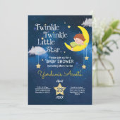 Invitation Cheveux Brown Twinkle Twinkle Little star (Debout devant)
