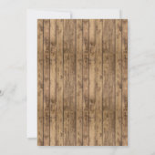 Invitation Cheveux et bières nautiques Voile rustique Anniver (Dos)