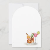 Invitation Cheveux to Love Watercolor Couples Cocktail Mariag (Dos)