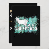 Invitation Chèvre Chuchoteuse Chèvres Fermier (Devant / Derrière)