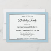 Invitation Chèvre Noir animal Brown photo Anniversaire (Dos)