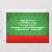 Invitation Chèvres en paille suédoises Fête de Noël (Dos)