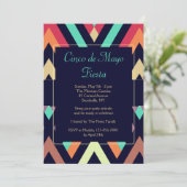 Invitation Chevron Fiesta (Debout devant)