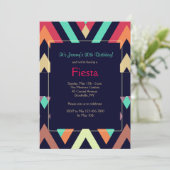Invitation Chevron Fiesta (Debout devant)