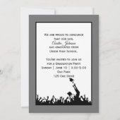Invitation Chevron Frame With Graduation Photo (Dos)