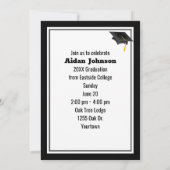 Invitation Chevron Graduation Photo Frame Invite (Dos)