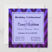 Invitation Chevron moderne (Devant)