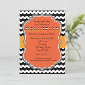 Invitation Chevron pour la soirée costumée de dîne (Debout devant)