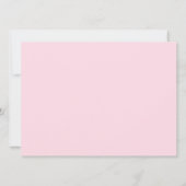 Invitation Chevron Rose et Brown Haut Baby shower  (Dos)