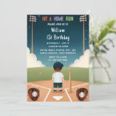 Invitation Chez Men Ball Wood Game Team Baseball 1er Annivers (Debout devant)