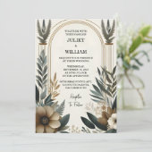 Invitation Chez Retro les années 70 80s Fast Bold Boho Courth (Debout devant)