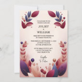 Invitation Chez Rich Soft Turquoise Fall Gem Bold Jewel Tone (Devant)