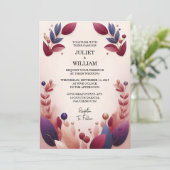 Invitation Chez Rich Soft Turquoise Fall Gem Bold Jewel Tone (Debout devant)