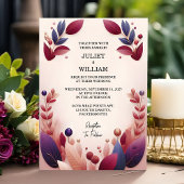 Invitation Chez Rich Soft Turquoise Fall Gem Bold Jewel Tone 