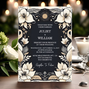 Invitation Chez Simple Traditionnel Mariage Vow Renouvellemen