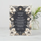 Invitation Chez Simple Traditionnel Mariage Vow Renouvellemen (Debout devant)