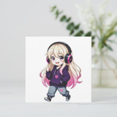 Invitation Chibi Drôle (Debout devant)
