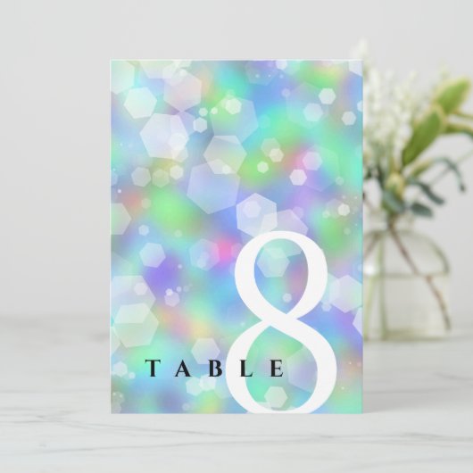 Invitation Chic 14e 24e 34e 43e anniversaire du Mariage Opal (Debout devant)