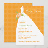 Invitation Chic à la douche nuptiale (Devant / Derrière)