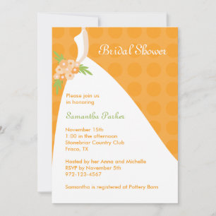 Invitation Chic à la douche nuptiale