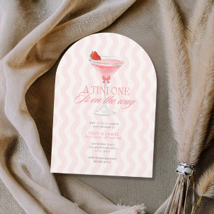 Invitation Chic a tini one girl baby shower