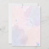 Invitation Chic Adorable Sirène 1er anniversaire (Dos)