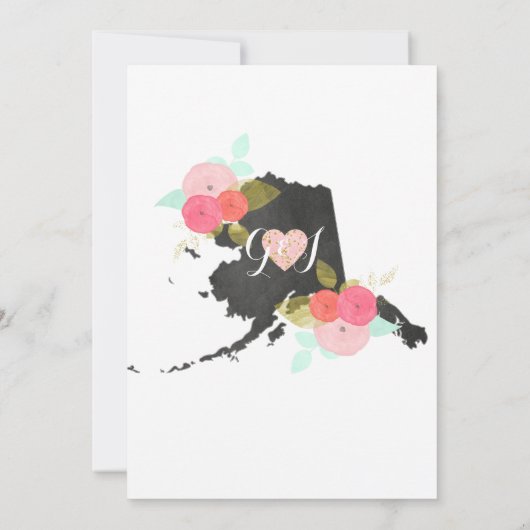 Invitation Chic Alaska State Floral (Dos)