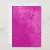 Invitation Chic aqua rose irisée parties scintillant Noël (Dos)