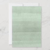 Invitation Chic Aquarelle Eucalyptus Mariage d'été (Dos)