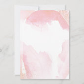 Invitation Chic Aquarelle Fleurs de Couronne doux 16 (Dos)