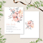 Invitation Chic Aquarelle Floral écriture Mariage de script