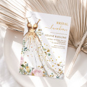 Invitation Chic aquarelle Floral Élégant déjeuner nuptial