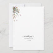 Invitation Chic Arch Boho Mariage Photo Merci Script Invi (Dos)