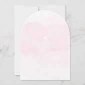 Invitation Chic arche mariage fleur sauvage colorée (Dos)